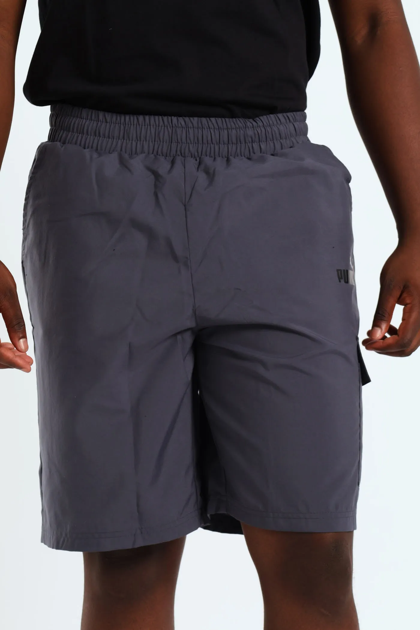 Woven Cargo Shorts - Charcoal sold by Edgars