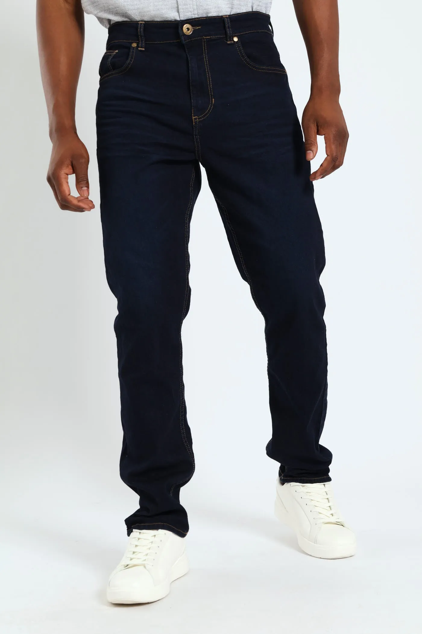 Slim Fashion Denim Jean - Blue/Black sold by Edgars