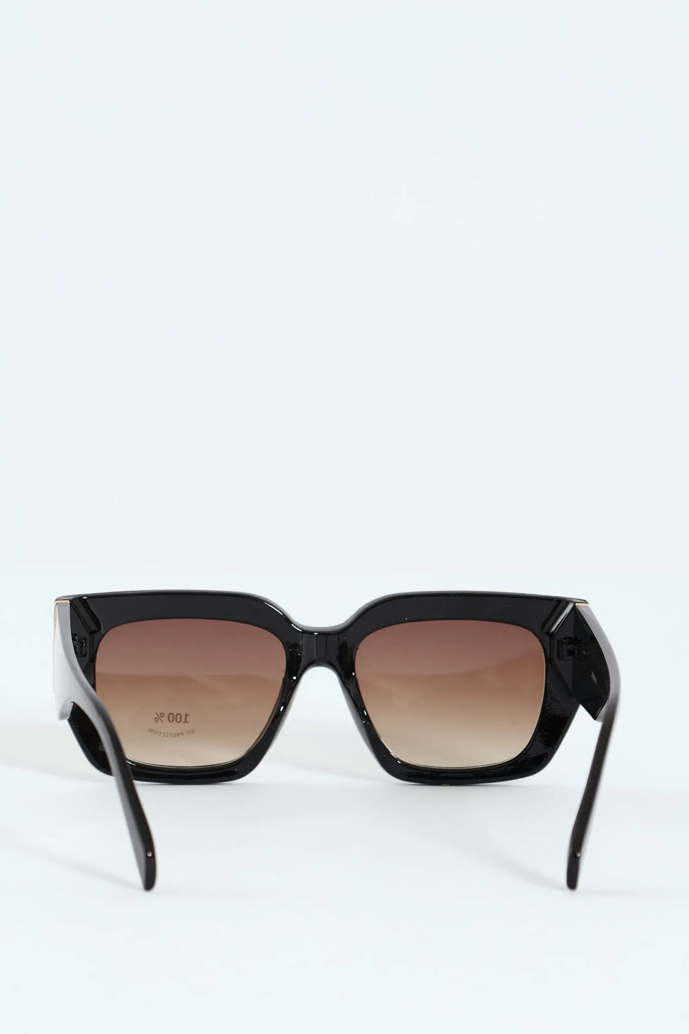 Gold Trim Temple Square Frame Lenses - Black sold by Edgars product image thumbnail 3