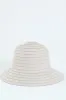 Petersham Ribbon Hat - Cream sold by Edgars