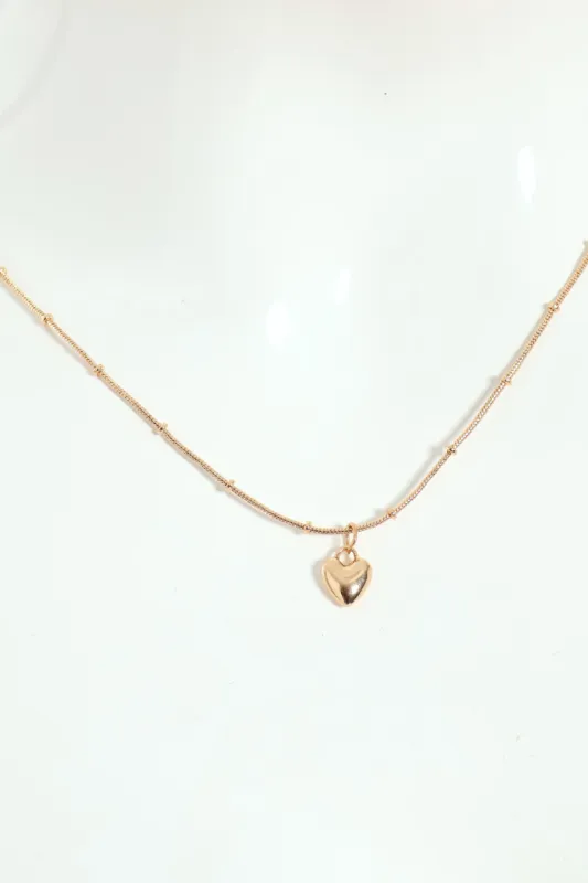 Heart Bubble Pendant Necklace - Gold sold by Edgars