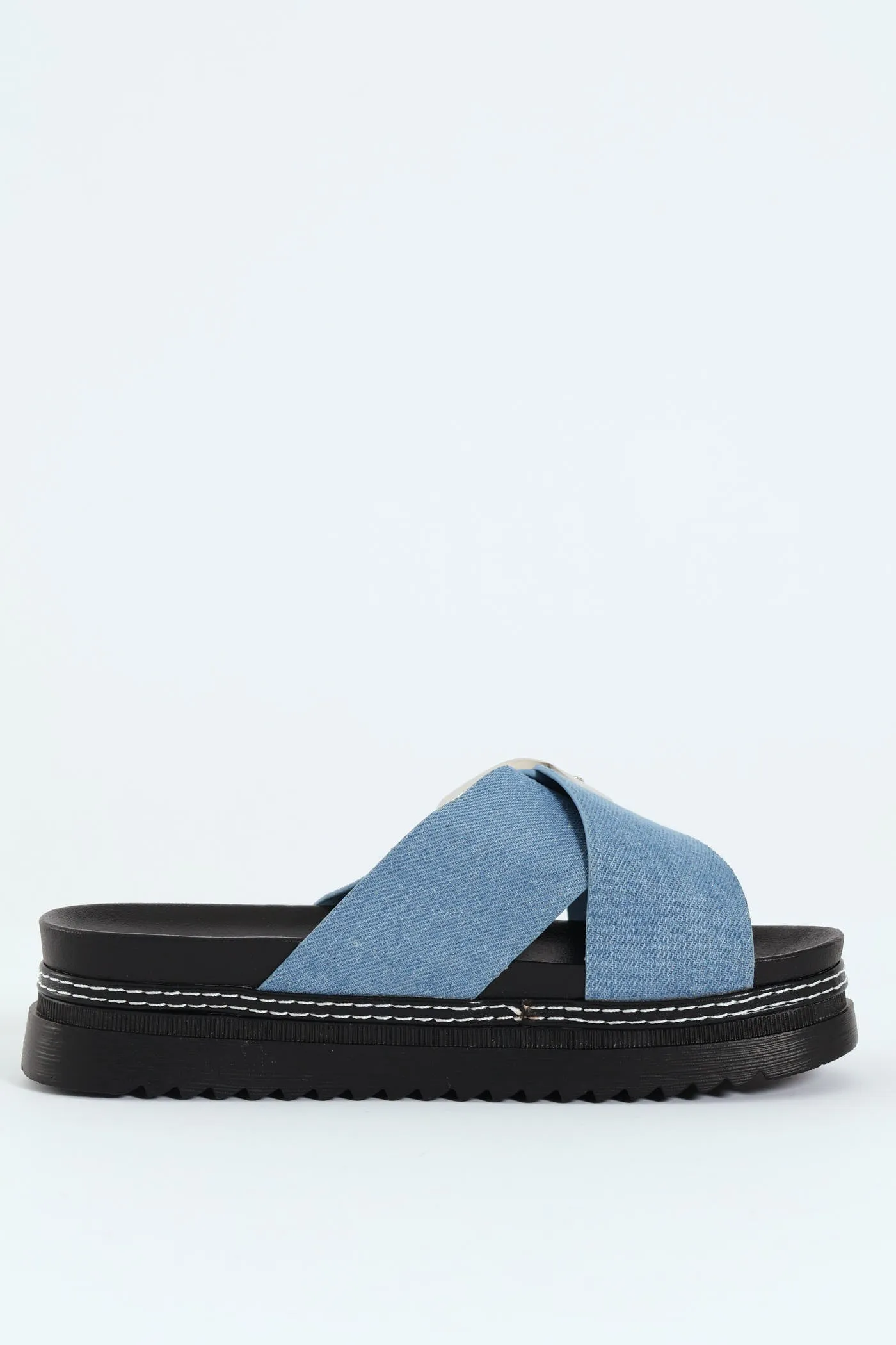 Janiel Cross Over Buckle Platform Sandal - Blue sold by Edgars product image thumbnail 5