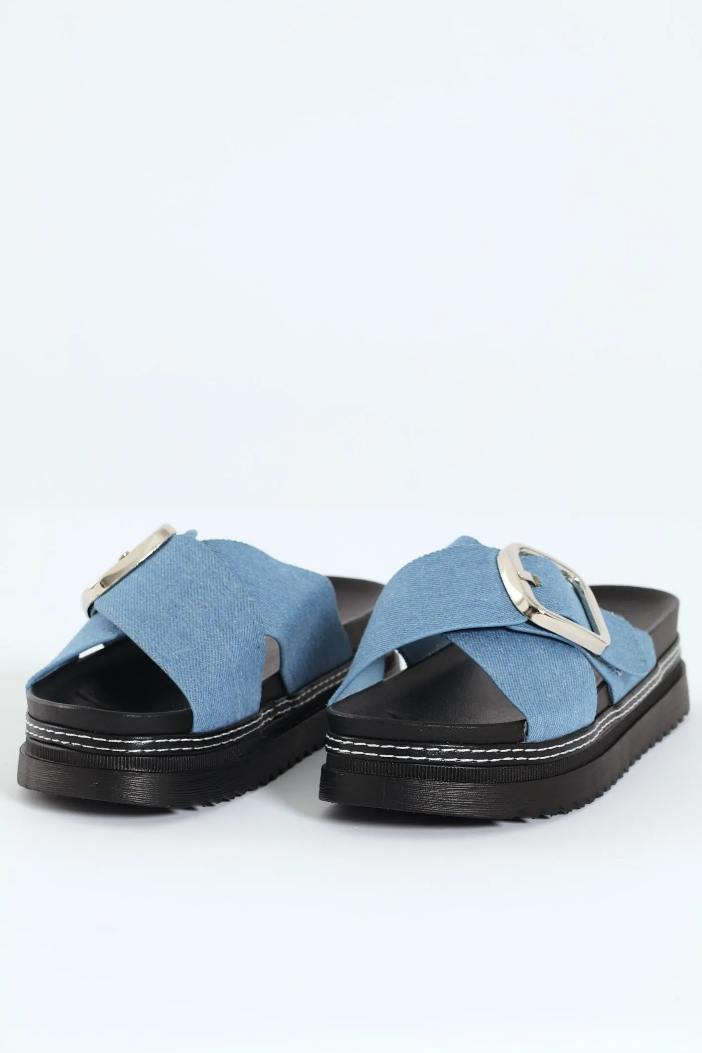Janiel Cross Over Buckle Platform Sandal - Blue sold by Edgars product image thumbnail 3