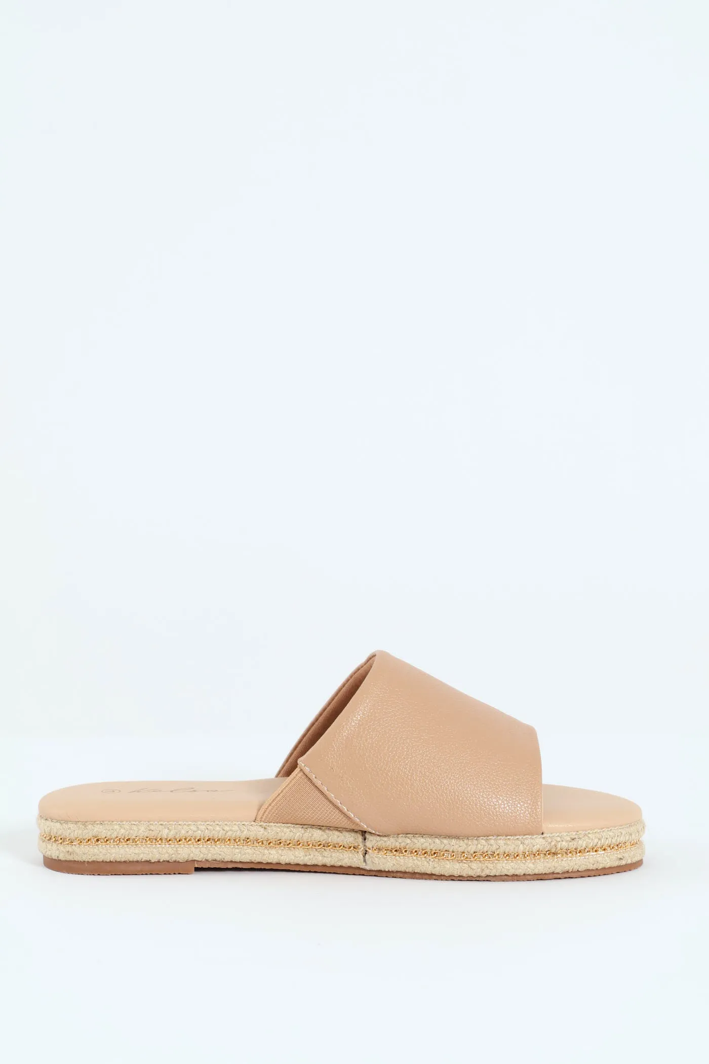 Single Banded Espadrille With Chain Detail - Taupe sold by Edgars product image thumbnail 4