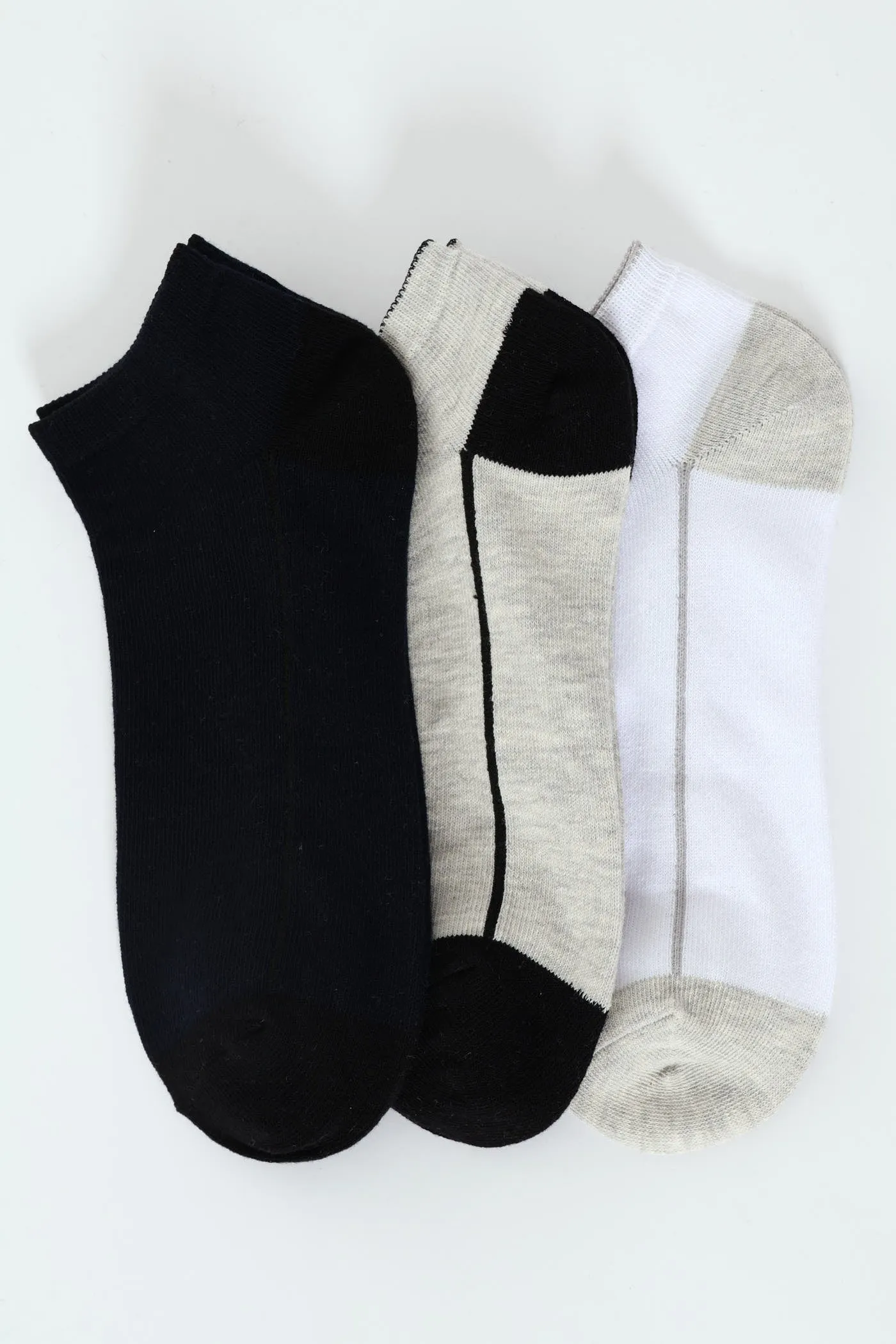3 Pack Lowcut Socks - Multi sold by Edgars