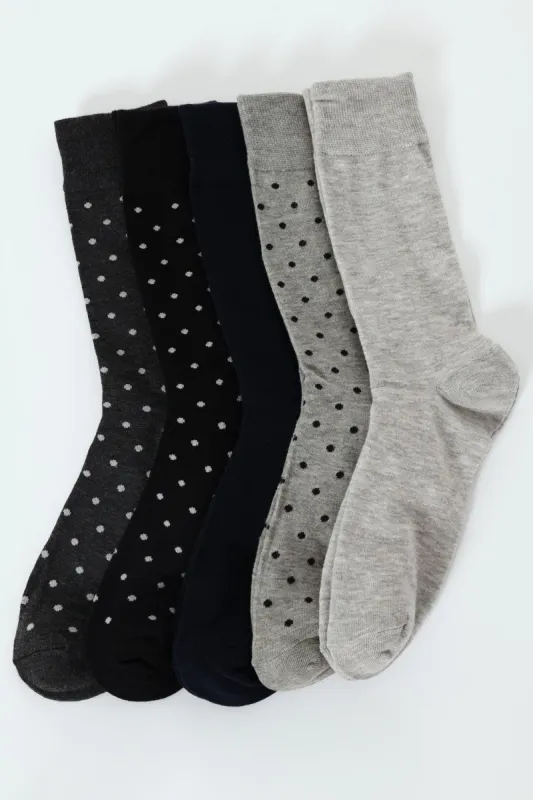 5 Pack Blue & Grey Fashion Anklet - Blue sold by Edgars