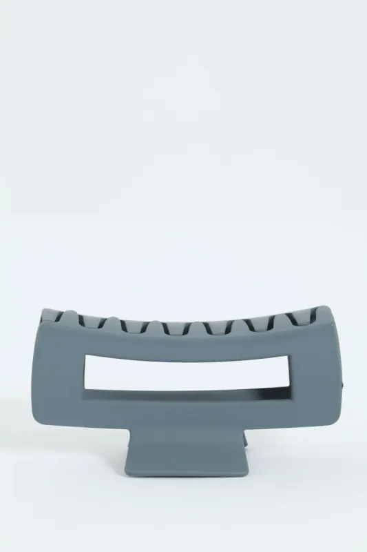 Cutout Matte Hair Clip - Teal sold by Edgars
