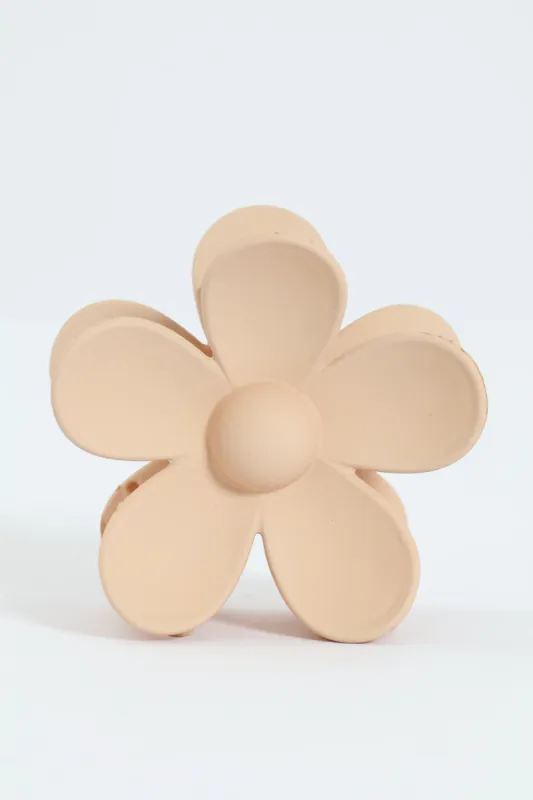 Flower Matte Hair Clip - Dusty Pink sold by Edgars