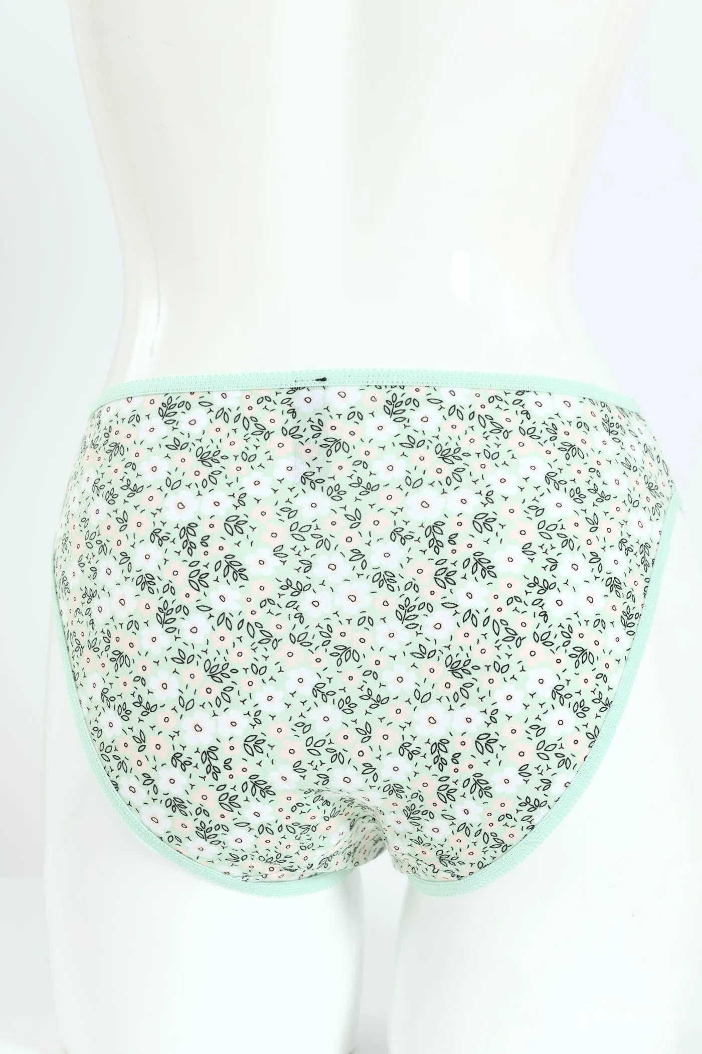 5 Pack Cotton Stretch Hi-Cut Panties - Dots/White/Floral/Pink/Grey Melange sold by Edgars product image thumbnail 4