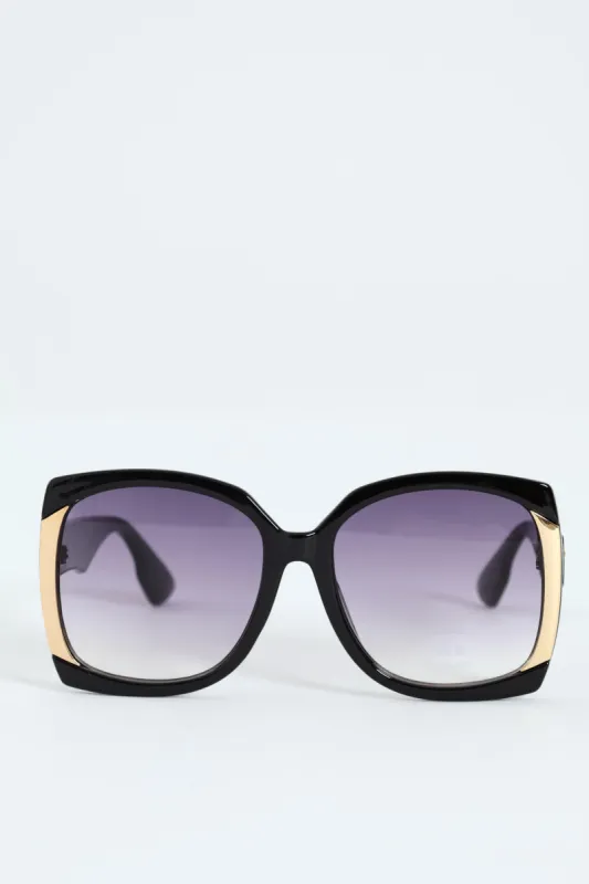 Gold Trim Large Frame - Black sold by Edgars