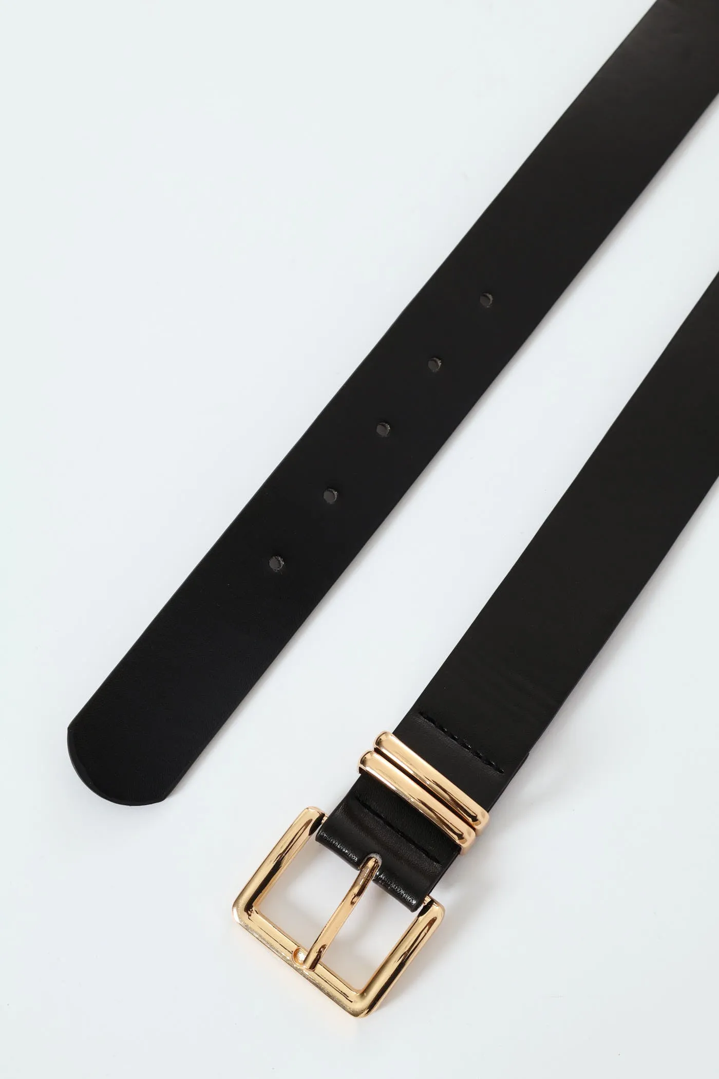 Square Buckle Double Loop Core Belt - Black sold by Edgars product image thumbnail 2