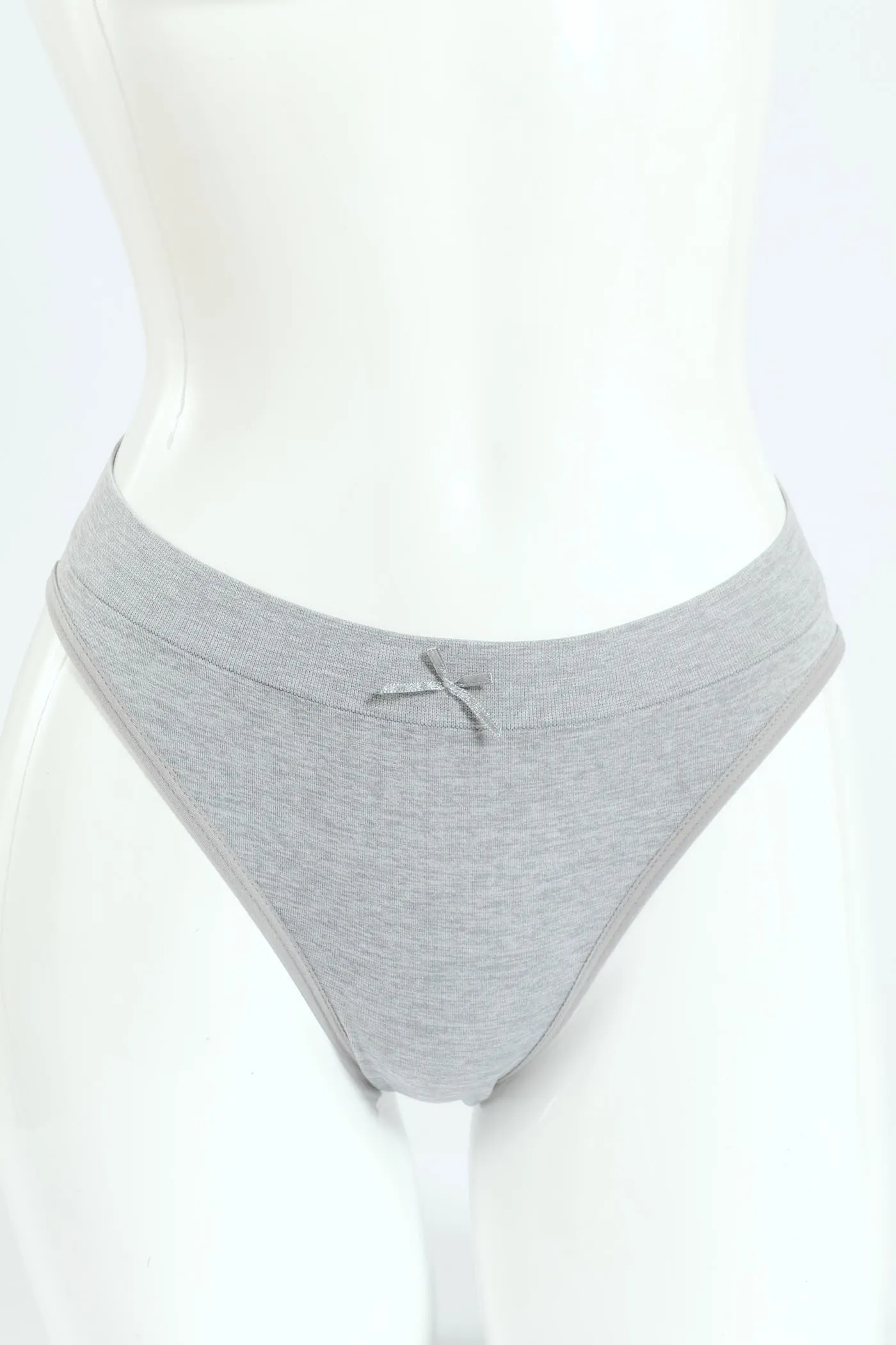3 Pack Seamless Hi-Cut Panties - Mauve/Light Blue/Grey Melange sold by Edgars