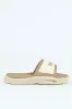 Softride Open Toe Slide - Beige sold by Edgars