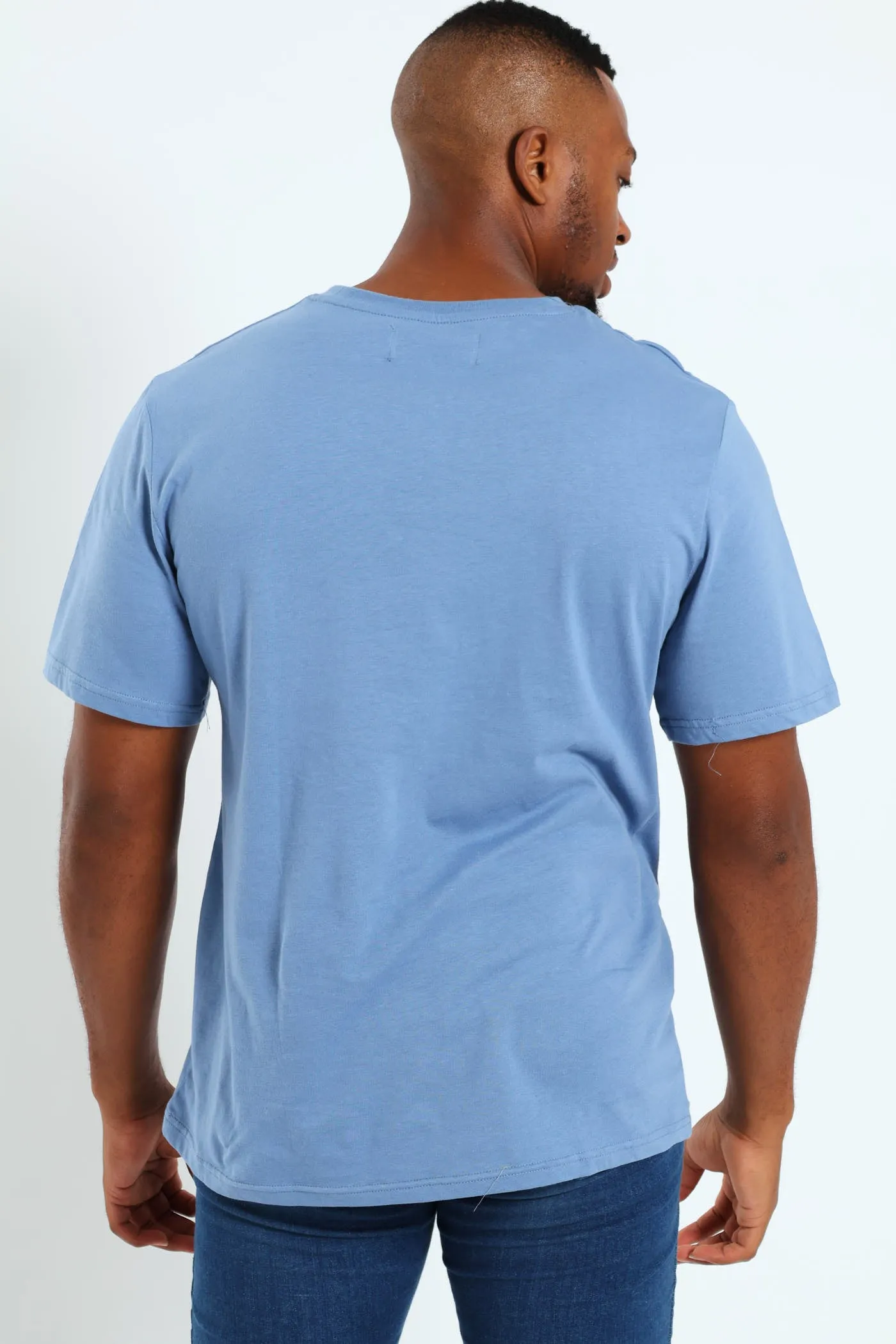 Basic Crew Tee - Steel Blue sold by Edgars product image thumbnail 3