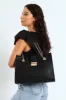 Chain Detail Gold Clasp Shopper - Black sold by Edgars