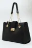 Chain Detail Gold Clasp Shopper - Black sold by Edgars