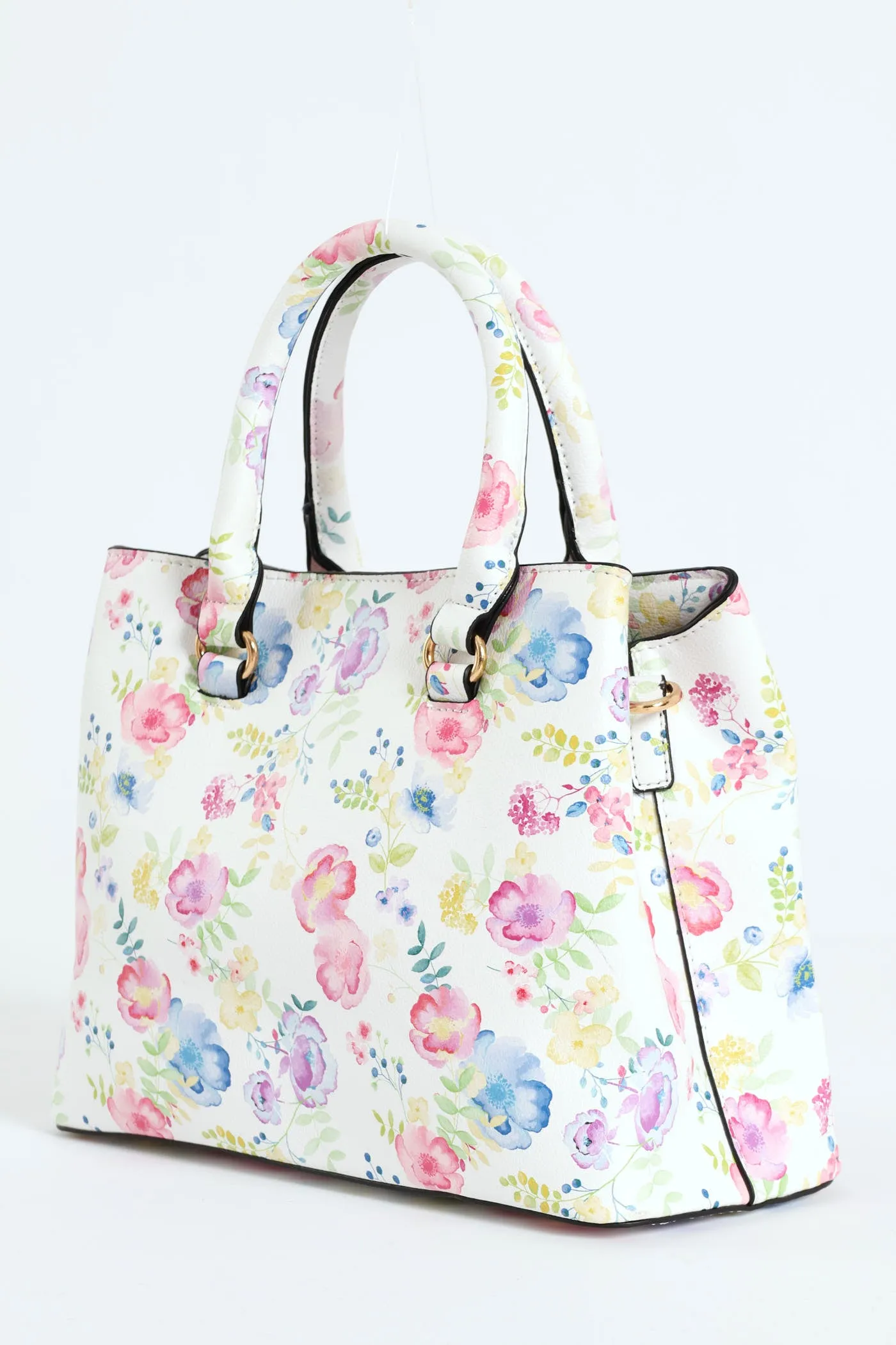 Floral Gold Trim Tote Bag - White sold by Edgars product image thumbnail 2
