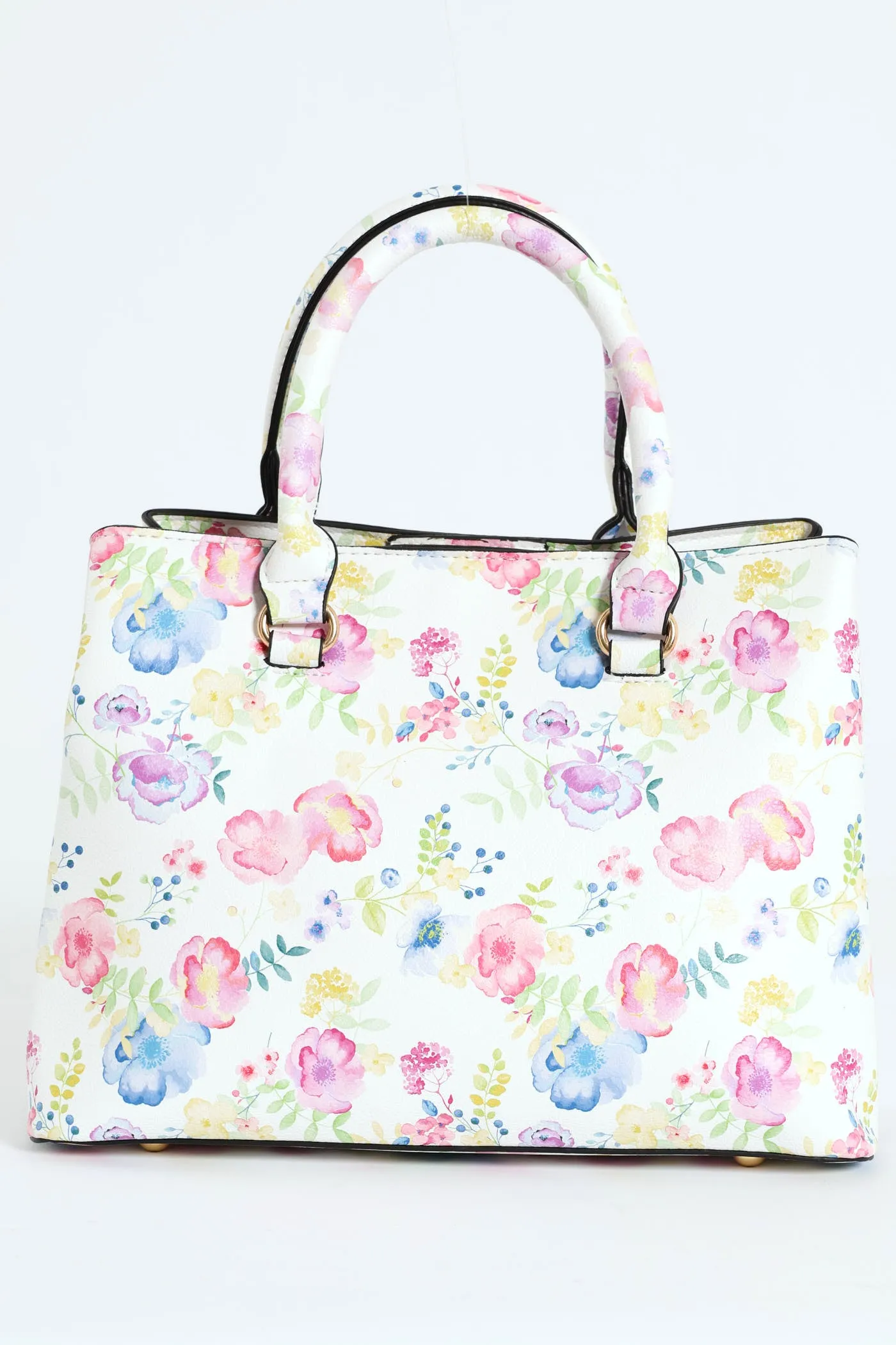 Floral Gold Trim Tote Bag - White sold by Edgars product image thumbnail 3