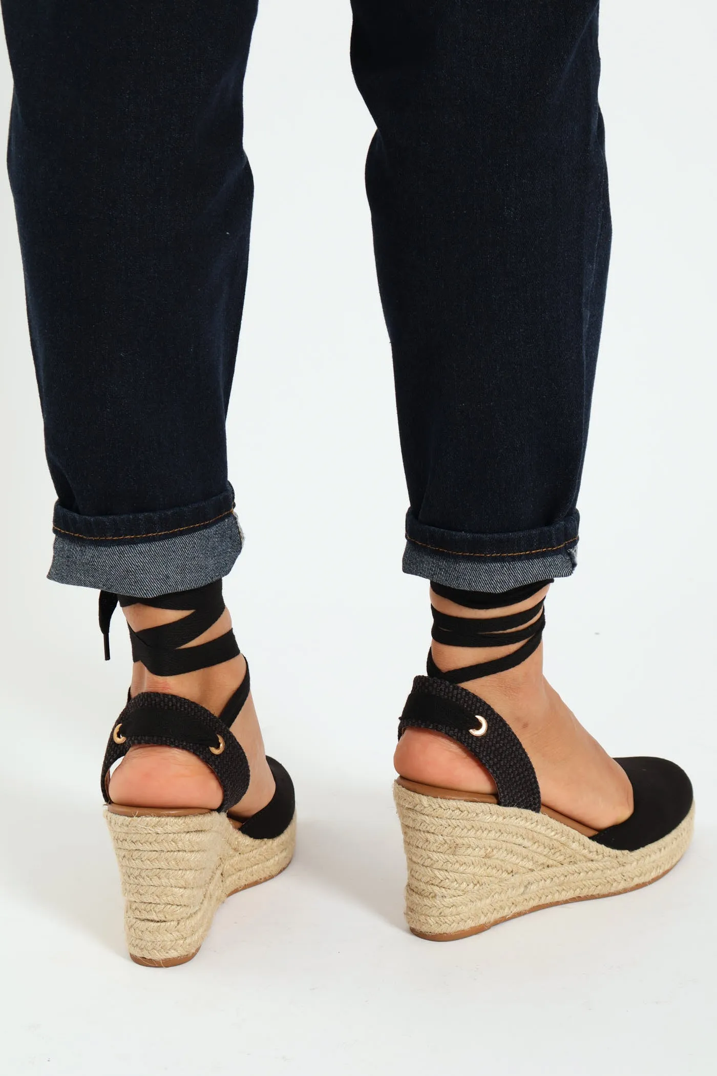 Leena Closed Toe Tying Strap Espadrille - Black sold by Edgars product image thumbnail 3