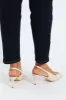 Raffia Slingback Mule Heel With Trim - Natural sold by Edgars 