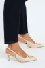 Raffia Slingback Mule Heel With Trim - Natural sold by Edgars 