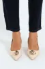 Raffia Slingback Mule Heel With Trim - Natural sold by Edgars 