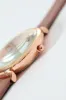 Round Flower Detail Watch With Pu Strap - Mauve sold by Edgars