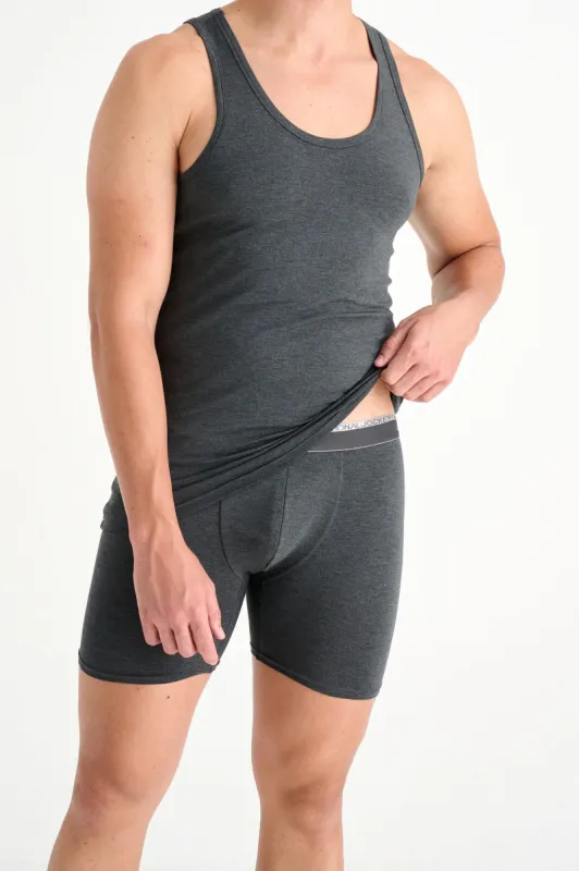 Single Modal Stretch Melange Vest - Charcoal sold by Edgars 