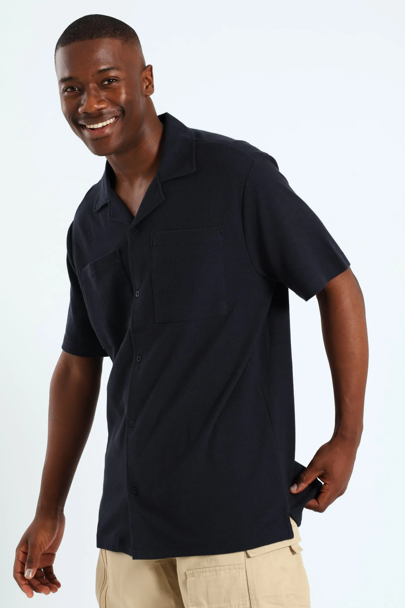Knit Pocket Shirt - Navy sold by Edgars product image thumbnail 2