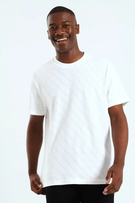 Zig Zag Tee - White sold by Edgars