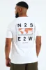 Maps Short Sleeve Tee - White sold by Edgars
