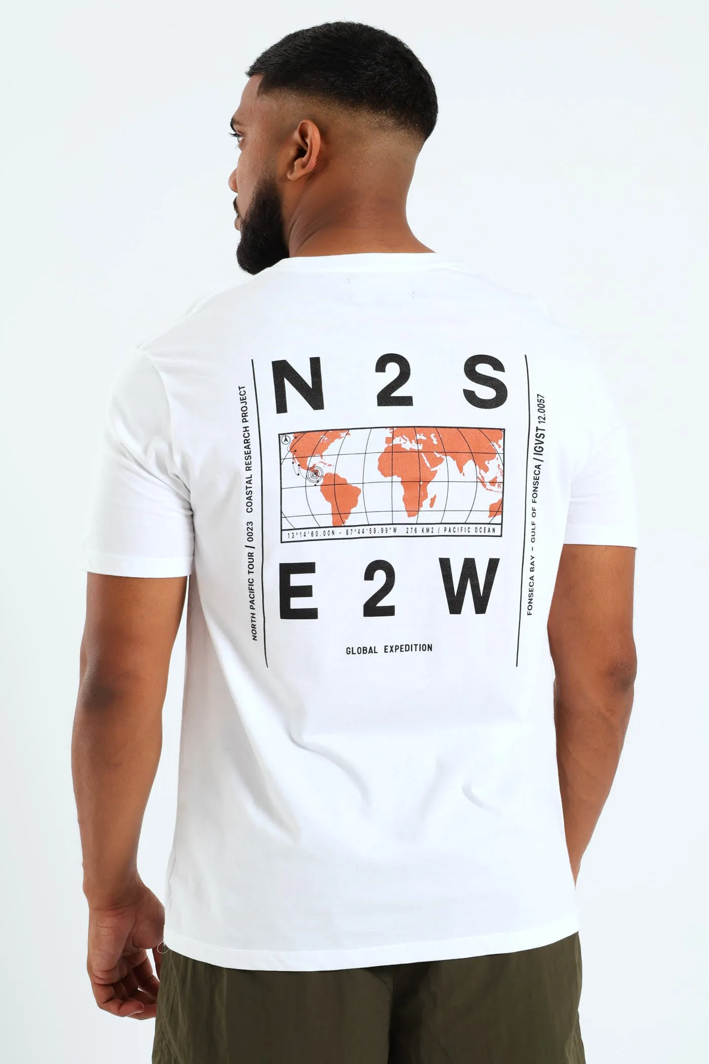 Maps Short Sleeve Tee - White sold by Edgars product image thumbnail 2