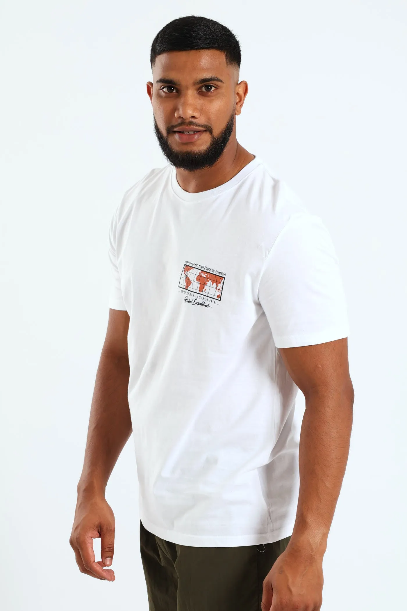 Maps Short Sleeve Tee - White sold by Edgars product image thumbnail 3