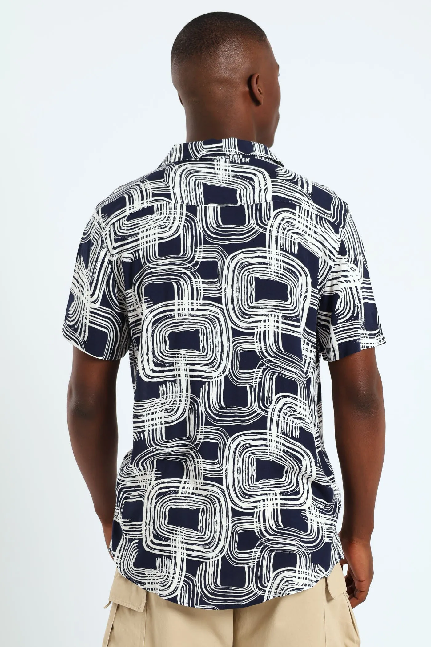 Paint Stroke Shirt - Navy sold by Edgars product image thumbnail 3