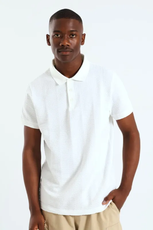 Seersucker Golfer - White sold by Edgars 