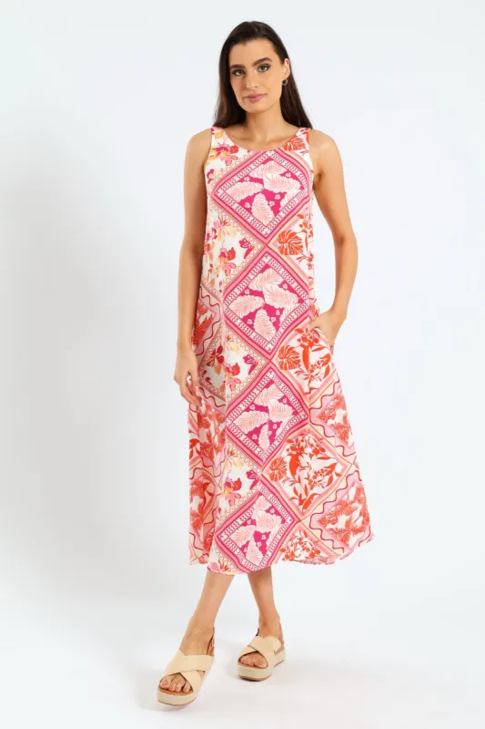 Sleeveless Easy Wearing Midi Dress sold by Edgars 