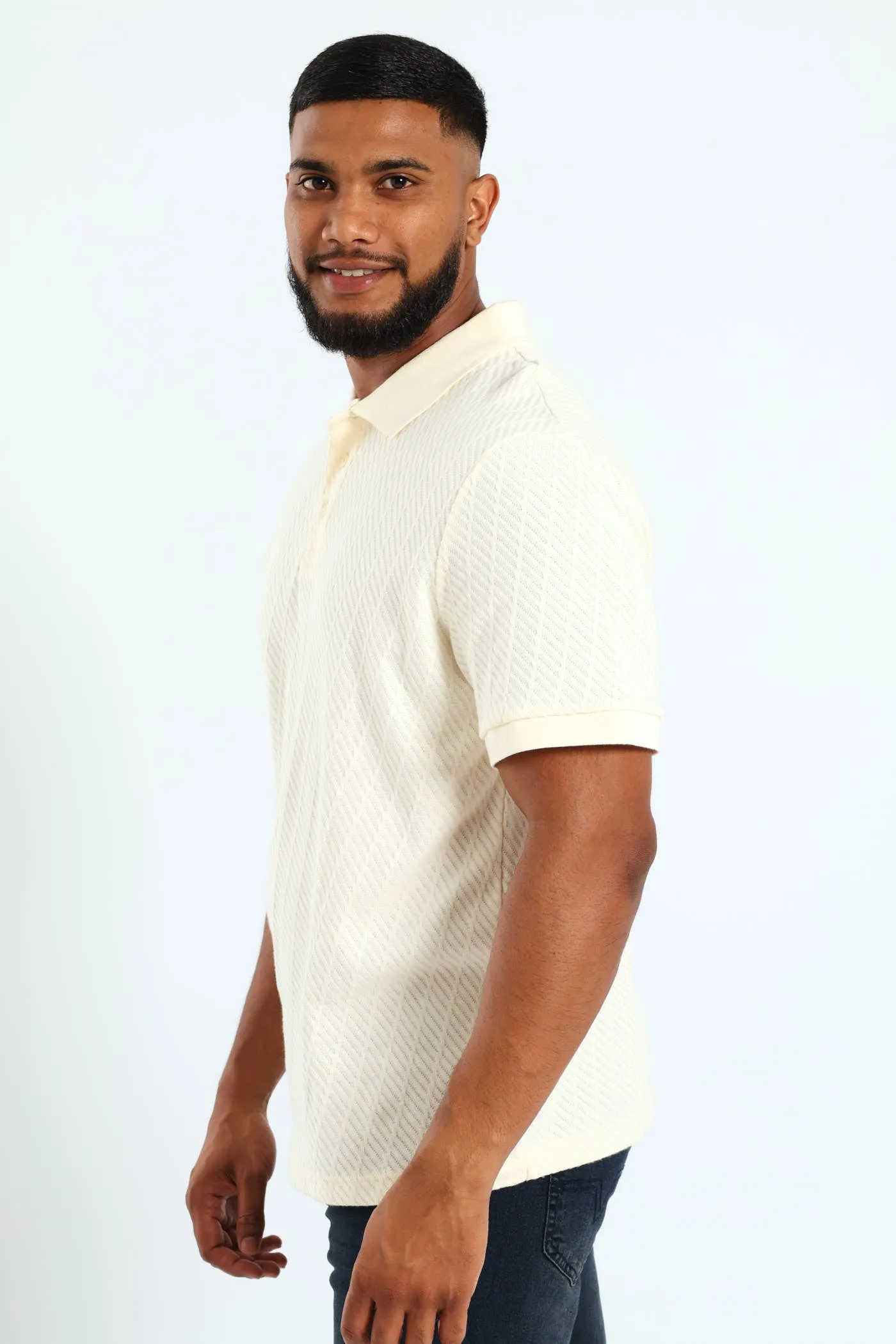 Zig Zag Pointelle Golfer - Off White sold by Edgars product image thumbnail 2