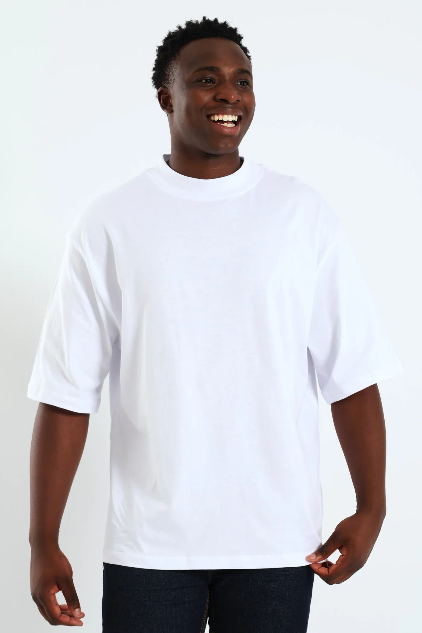 Box Fit Tee - White sold by Edgars