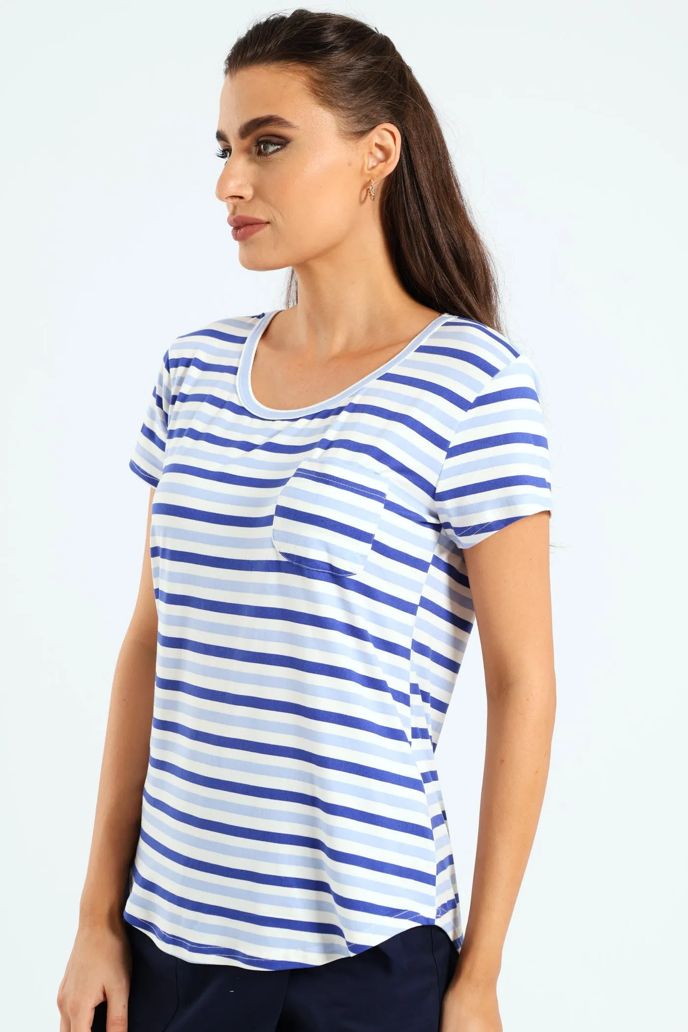 Stripe Pocket Tee - Blue sold by Edgars product image thumbnail 2
