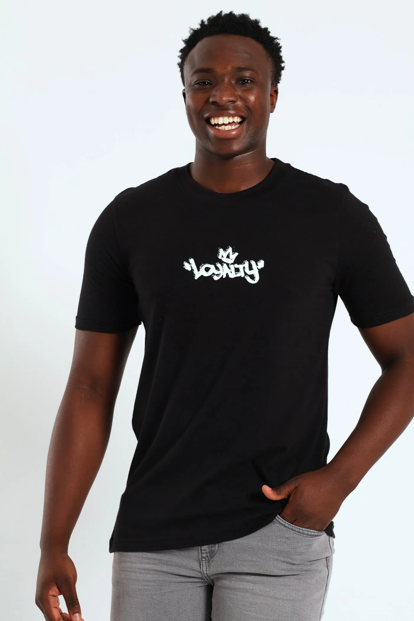 Loyalty Back & Front Tee - Black sold by Edgars