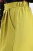 Pull On Pleat Front Wideleg Capri Pants - Chartreuse sold by Edgars