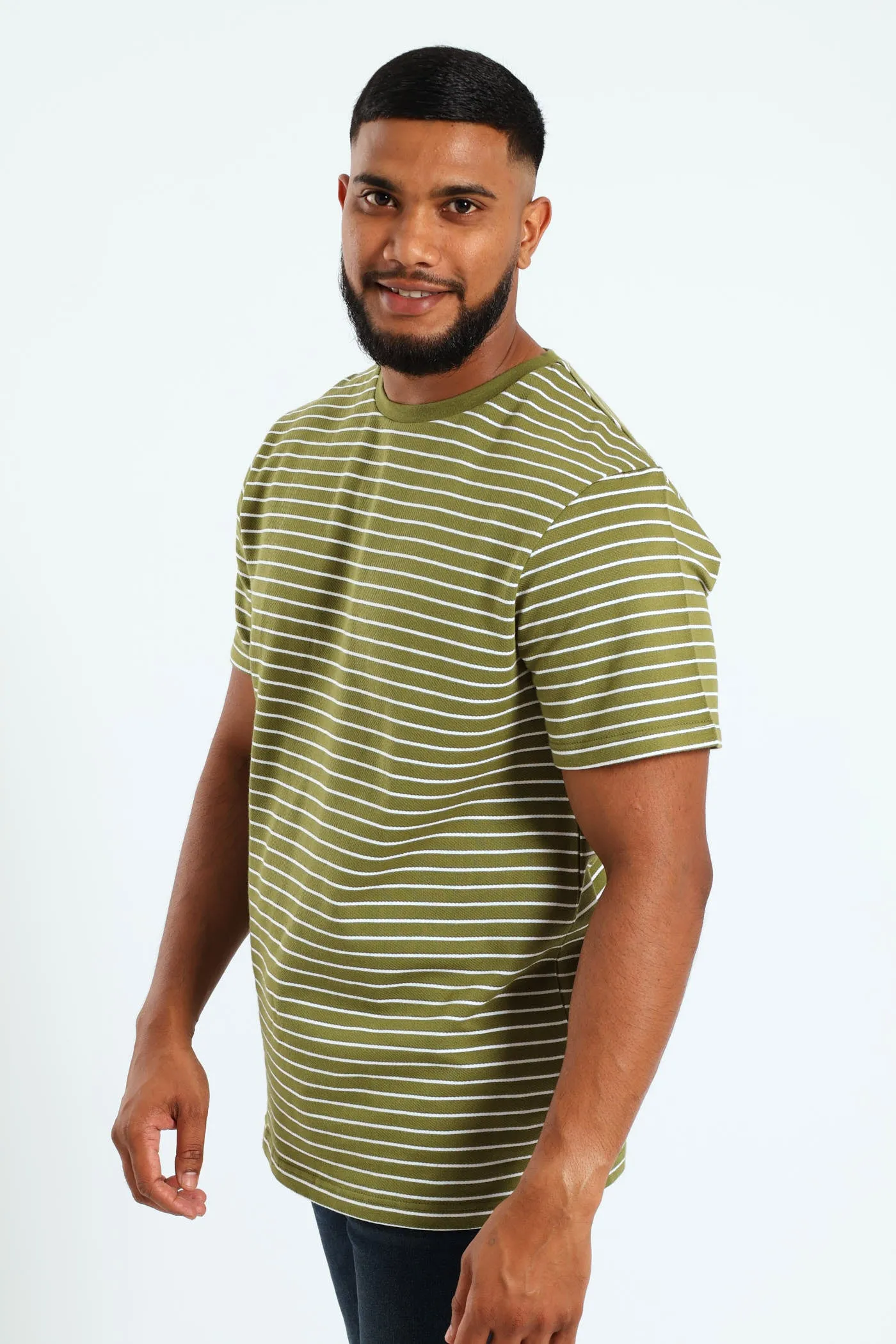 Surface Stripe Tee - Olive sold by Edgars product image thumbnail 2