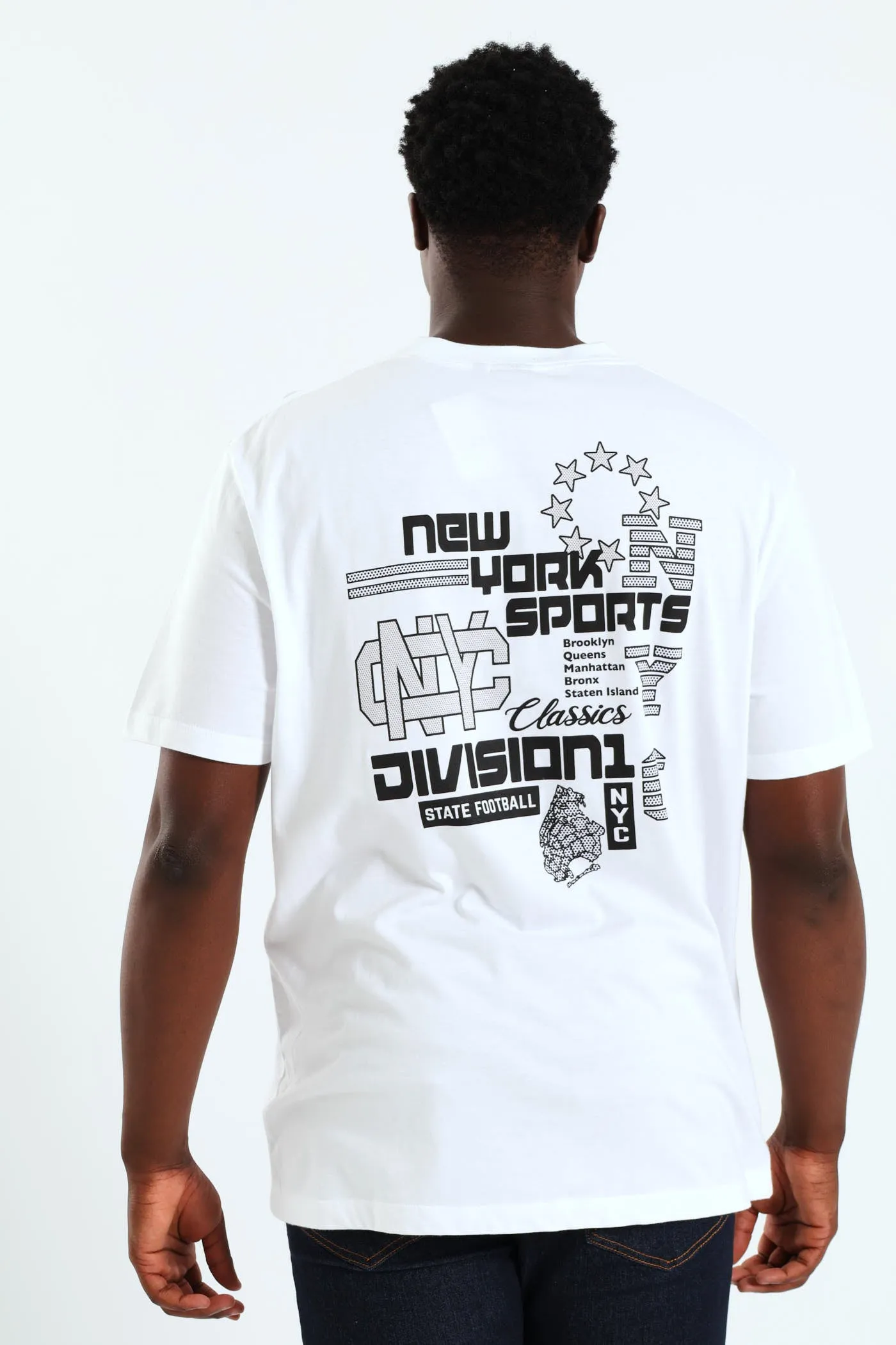 NYC Sporty Print Tee - White sold by Edgars product image thumbnail 3