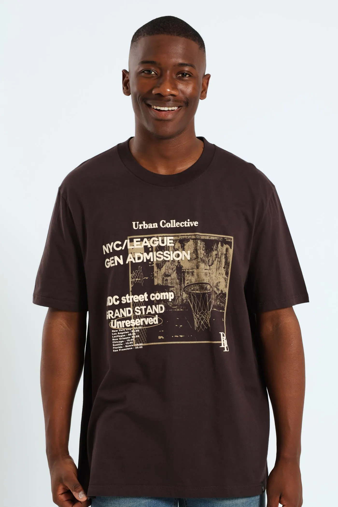 Basketball Tee - Chocolate sold by Edgars