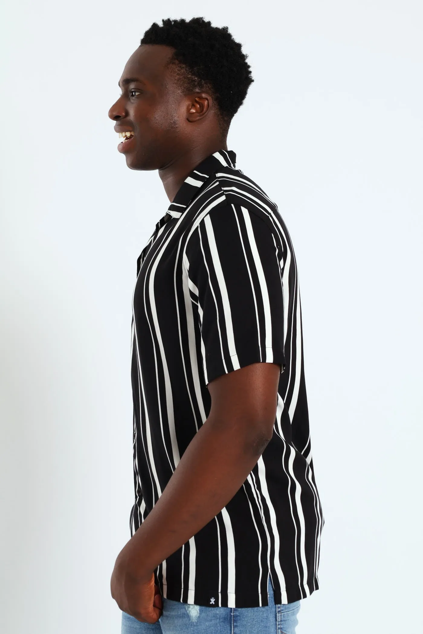 Wide Stripe Shirt - Black sold by Edgars product image thumbnail 2