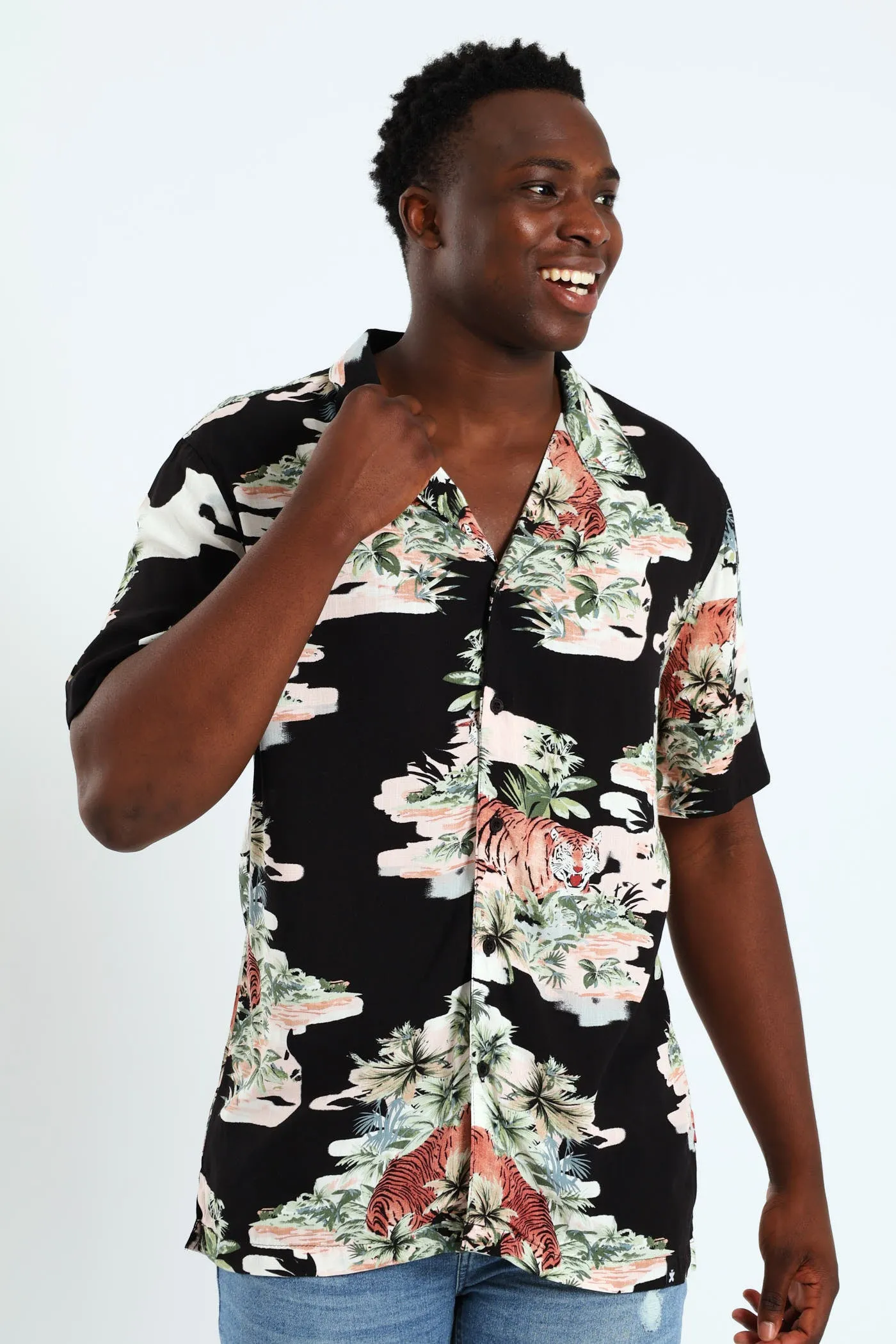 Tahiti Block Print Shirt sold by Edgars