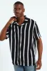 Short Sleeve Stripe Shirt - Black sold by Edgars