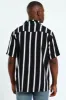 Short Sleeve Stripe Shirt - Black sold by Edgars