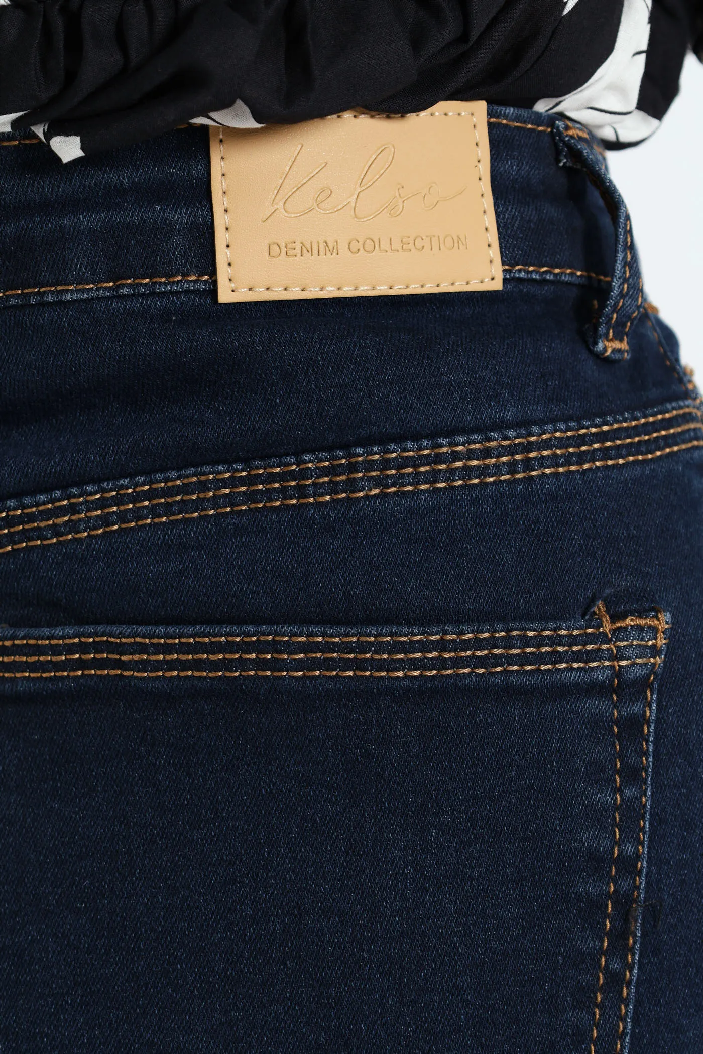 Front Panel Midi Denim Pencil Skirt - Indigo sold by Edgars product image thumbnail 5