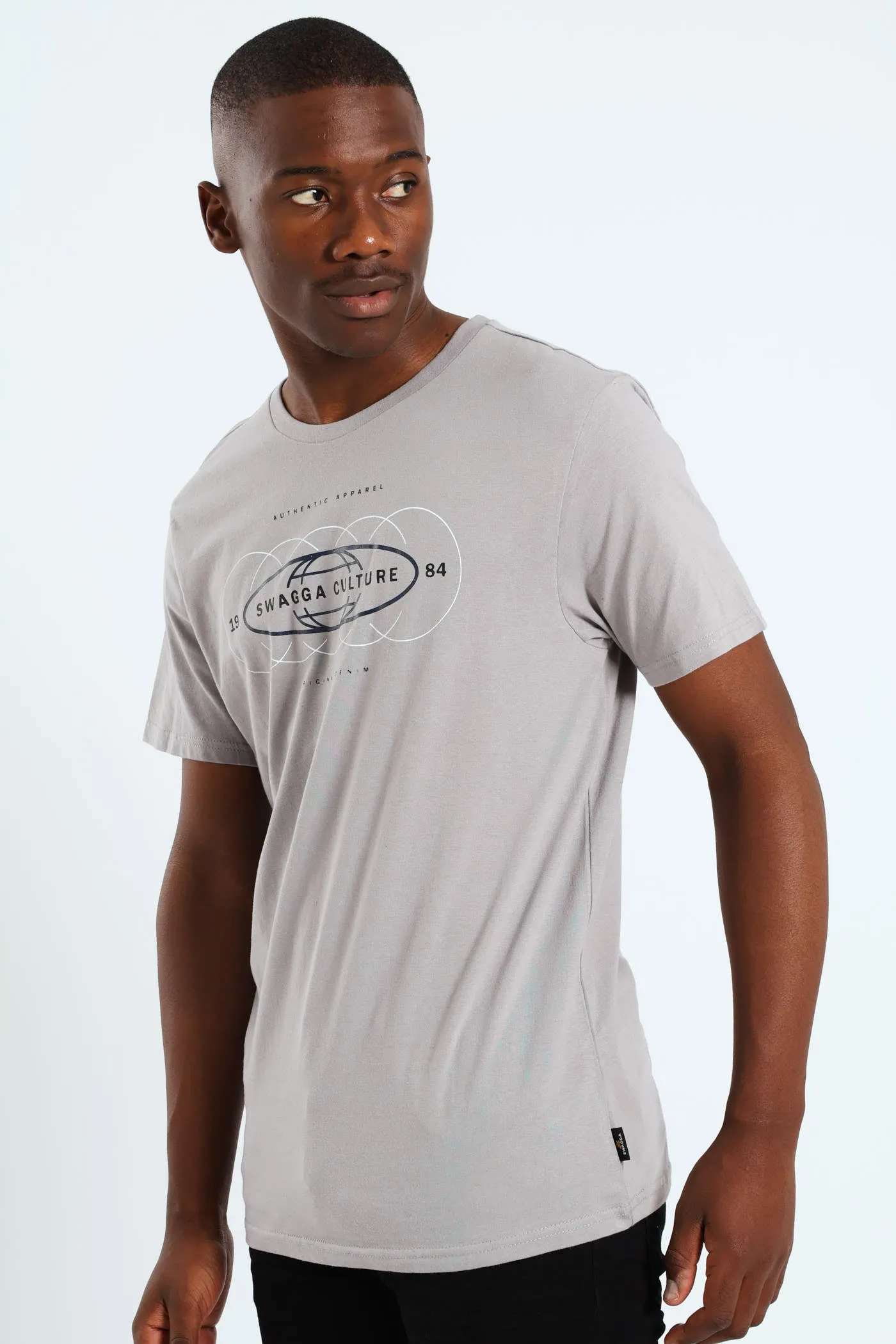 Basic Print Short Sleeve Tee - Light Grey sold by Edgars product image thumbnail 2